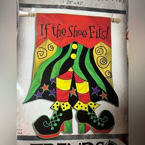 Carson Home Accents Colorful Halloween House Flag. NWT